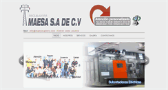 Desktop Screenshot of maesasadecv.com